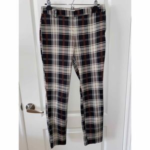 H&M Plaid skinny trousers